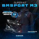 SUPERKIT BM MOTOSPORT - JAQUETA IMPERMEÁVEL + TÊNIS M3 EDITION + RELÓGIO BMSPORT