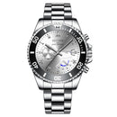 Relógio Casual Masculino NOTNR Aço inoxidável