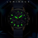 Relógio Casual Masculino Lg Clock - Aço inoxidável