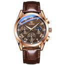 Relógio Casual Masculino Em Couro Legítimo Utermind