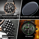 Relógio Casual Masculino Slim OLEVS - Aço tungstênio