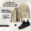 SUPER KIT AMGSPORT -  JAQUETA+TÊNIS [QUEIMA DE ESTOQUE]