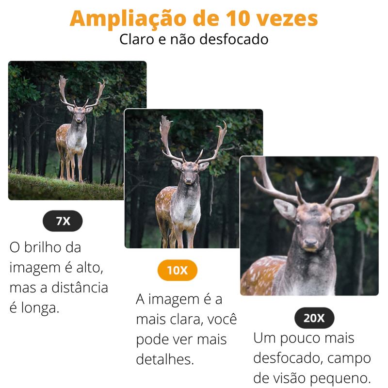 Binóculos Profissional HD 100x22 | 30.000M & Visão Noturna HRZ092