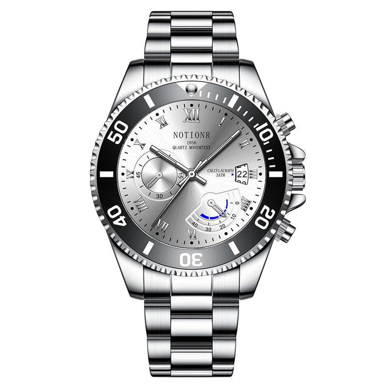 Relógio Casual Masculino NOTNR Aço inoxidável