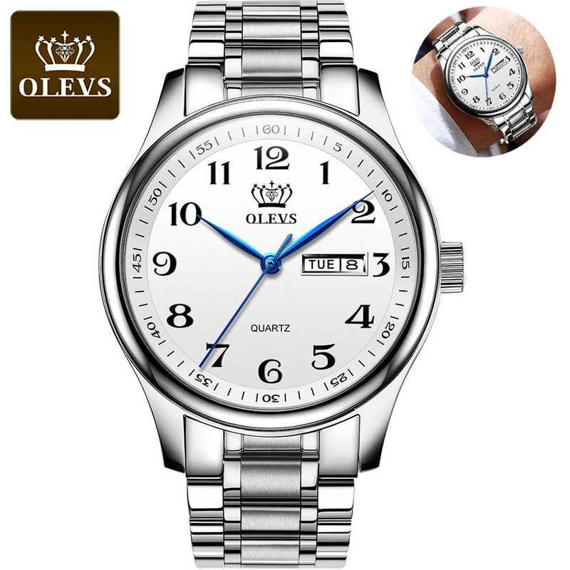 Relógio Casual Masculino Elders OLEVS - Aço inoxidável