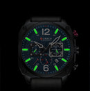 Relógio Casual Masculino Em Couro Minimal